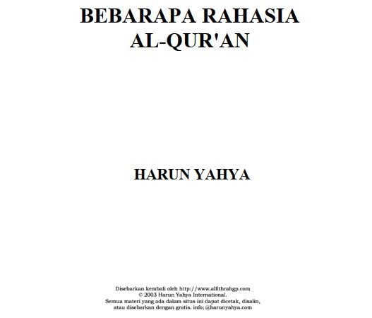 Beberapa Rahasia Alquran