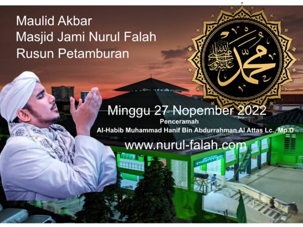 Ucapan Terimakasih Kepada Para Donatur Acara Maulid Nabi 2022 Masjid Nurul Falah Rusun Petamburan