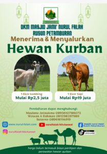 Panitia idul qurban Masjid Jami Nurul Falah